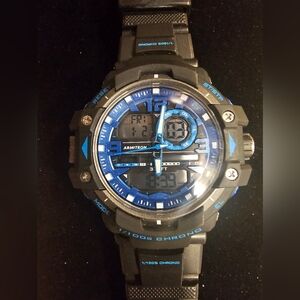 Armitron Analog/digital Pro Sport Black and Blue Watch